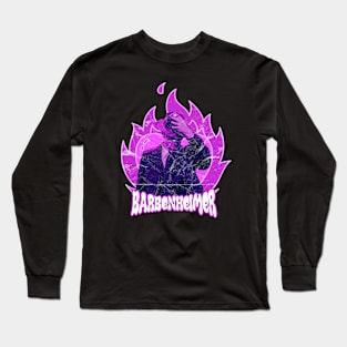 barbenheimer - fire pink Long Sleeve T-Shirt